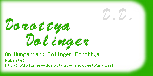 dorottya dolinger business card